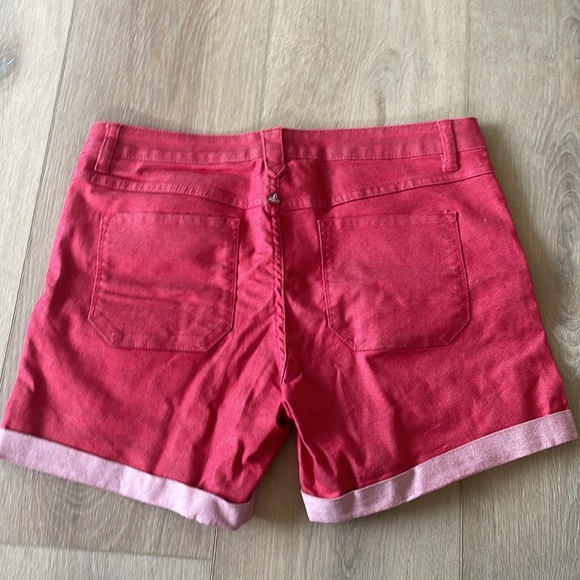 Prana red denim shorts - Picture 3 of 6